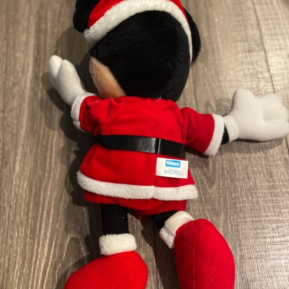 ⚠️ Vintage 1988 Disney/PlaySkool Mickey Mouse Santa Claus stuffed animal - Picture 4 of 6